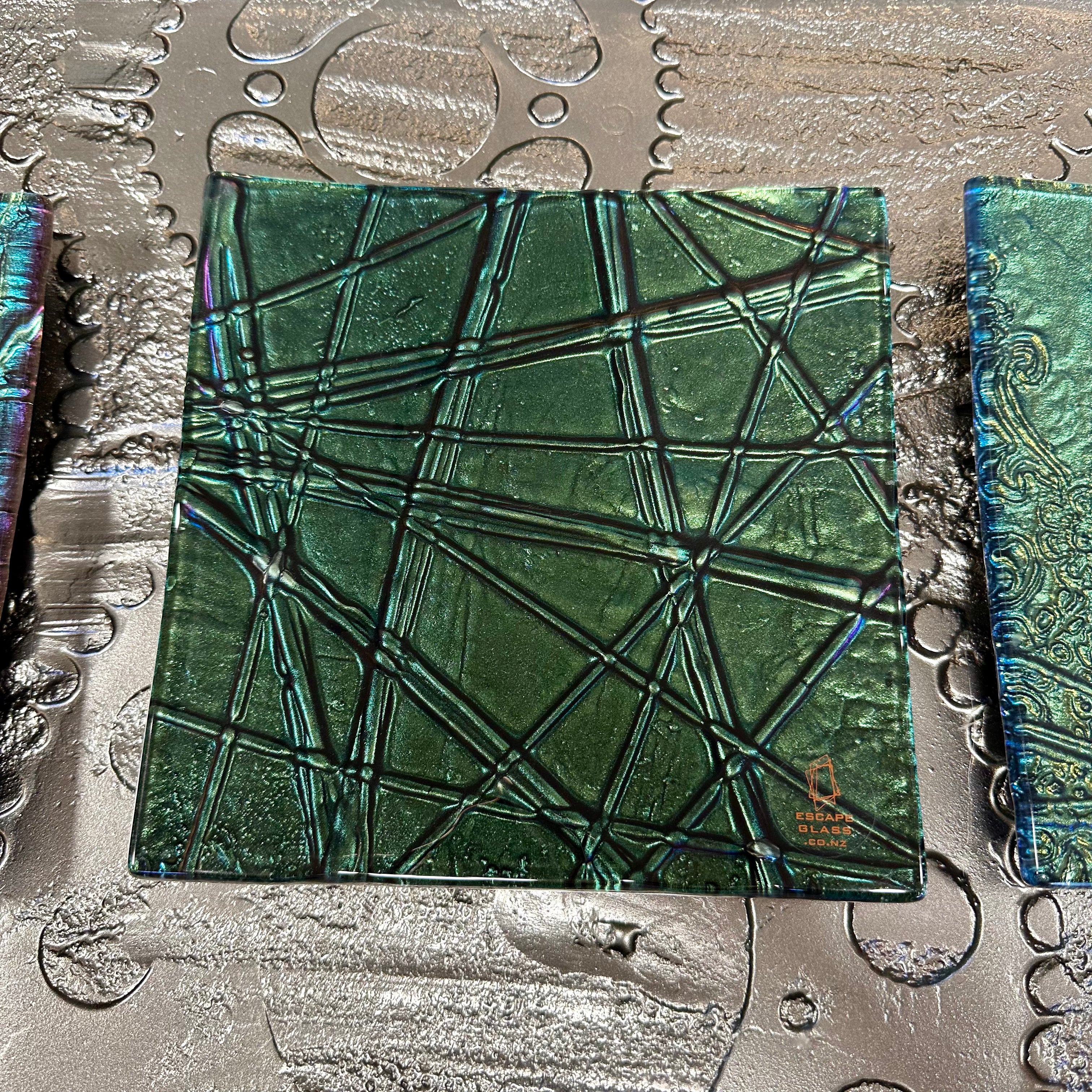Kelly Green (blue/green) Square - 20cm