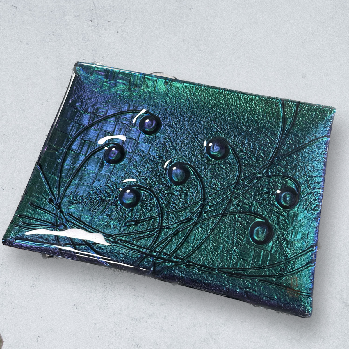 Rectangular Platter - Koru, Flax & Fern – Escape Glass