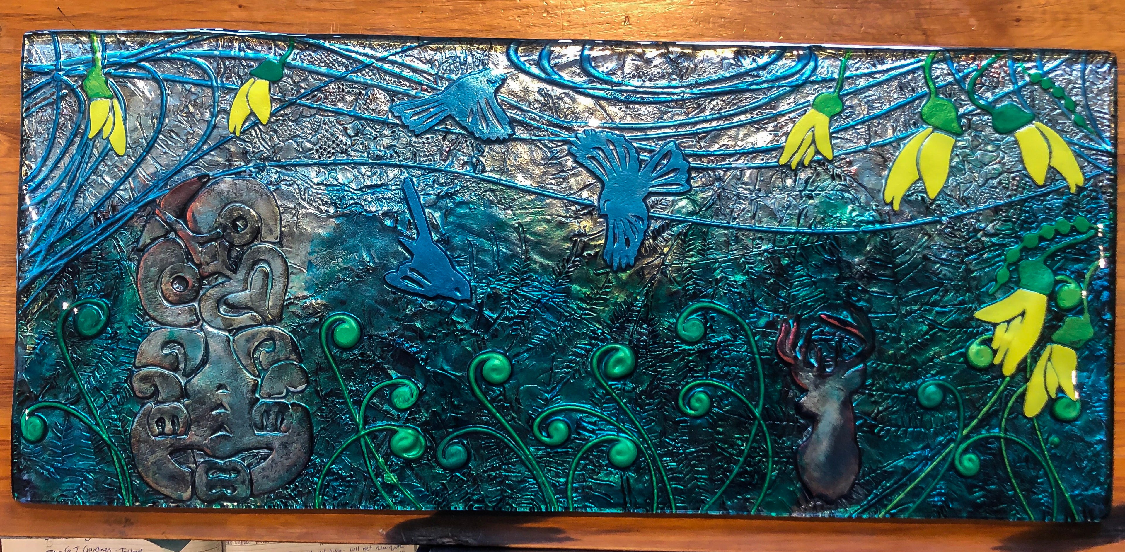 Large Landscape Glass Art - Made to order