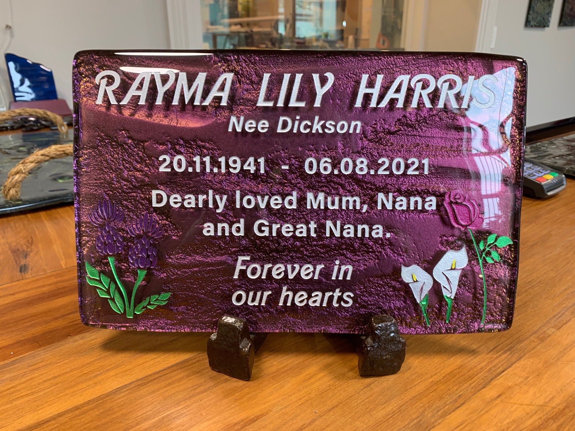 Memorial Plaque - 13cm x 25cm
