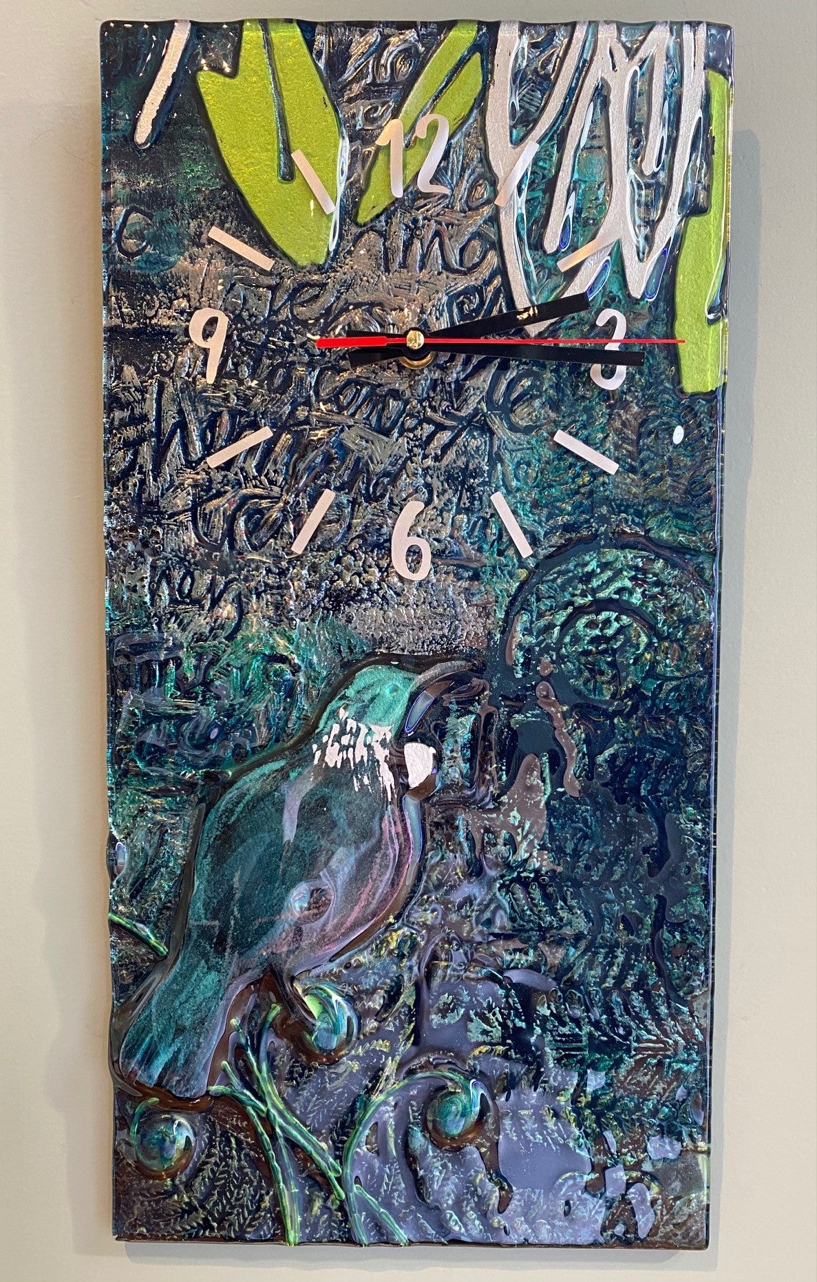 Tui Clock - Handpainted – Escape Glass